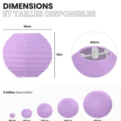 Lot de 12 Boules Japonaises Parme 10 cm