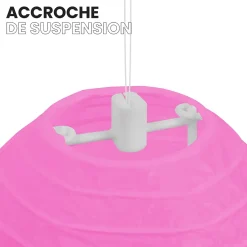 Lot de 12 Boules Japonaises Fuchsia 10 cm