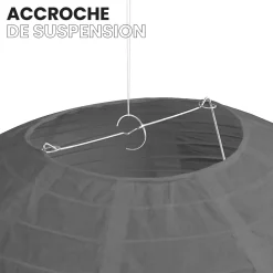 Lot de 12 Boules Japonaises Grises 30 cm