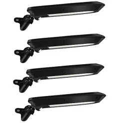 Lot de 4 Eclairage Solaire LED à Détection de mouvement Orientable et Mural