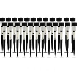 Lot de 24 lampe LED de jardin, borne solaire, éclairage solaire d'extérieur - Diamètre 4.5 x Hauteur 34.5 cm