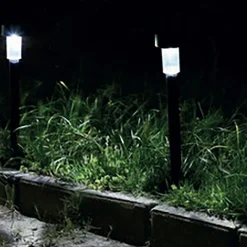 Lot de 24 lampe LED de jardin, borne solaire, éclairage solaire d'extérieur - Diamètre 4.5 x Hauteur 34.5 cm