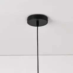 Lot de 2 Lampes à Suspension E27 Métal Diamètre 30 cm Noir Doré lux.pro