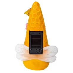 Lot de 2 lampes décoratives/solaires 'ABBY', en plastique avec LED intégrées, capteur crépusculaire, hauteur 17 cm