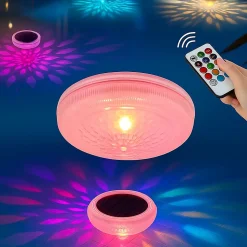 Lot de 2 lampes de piscine flottante SPLASHY Blanc Plastique D11CM