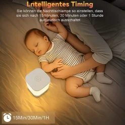 Lot de 2 lampes de table led nettlife avec batterie rechargeable de 1800 mah, variateur tactile 3000-6500 k avec 3 températures