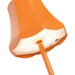 Lot de 2 lampes de table rétro orange rechargeables IP44 - Granny
