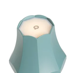 Lot de 2 lampes de table rétro bleu minéral rechargeables IP44 - Granny