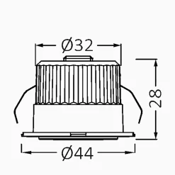 Lot de 10 mini spots LED rond 3 couleurs 3W 6500K IP54