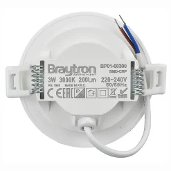 Lot de 10 mini spots LED rond 3 couleurs 3W 3000K IP54