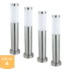 Lot de 4 potelets Defne-4 inox E27 60W