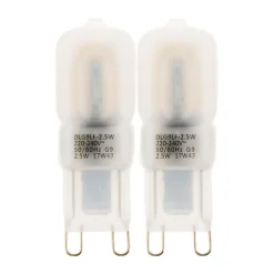 Lot de 2 pépite LED Pépite 2,5W G9 200lm 3000K - Elexity
