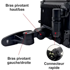 Lot de 5 projecteurs LED 20W/IP65/IK10/1800lm/4000K connexion directe - sans câble - garantie 5 ans