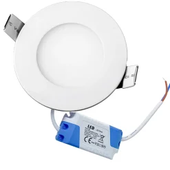 Lot de 10 Spot Encastrable Led Downlight Panel Extra plat 5w Blanc Froid 6000k