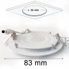 Lot de 10 Spot Encastrable Led Downlight Panel Extra plat 5w Blanc Neutre 4000k