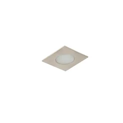 Lot de 3 spots encastrables carré acier avec LED IP65 - Simply