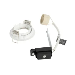 Lot de 6 spots encastrés blancs GU10 35 mm - Edu