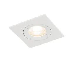 Lot de 12 spots encastrés carrés blancs GU10 50 mm IP44 - Xena