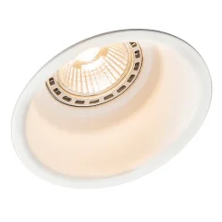 Lot de 3 spots encastrés modernes blancs - Dept