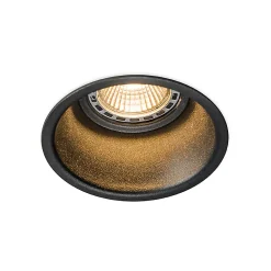 Lot de 12 spots encastrés modernes noirs - Dept