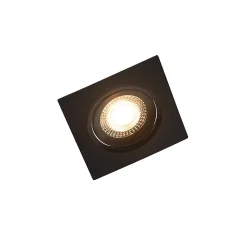 Lot de 3 spots encastrés noirs avec LED à intensité variable 3 niveaux - Miu