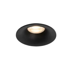 Lot de 12 spots encastrés noirs GU10 50 mm - Gijs