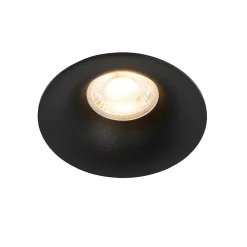 Lot de 12 spots encastrés noirs GU10 50 mm - Gijs