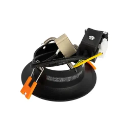 Lot de 12 spots encastrés noirs GU10 50 mm - Gijs