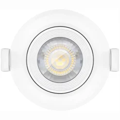 Lot de 5 Spots LED encastrables rond blanc 5W IP20 6500K