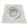 Lot de 10 Spots LED encastrables carré blanc 5W IP20 4000K