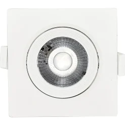 Lot de 10 Spots LED encastrables carré blanc 5W IP20 4000K