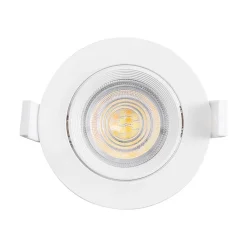 Lot de 10 spots LED encastrables 3en1 rond blanc 7W IP20 Dimmable