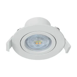 Lot de 10 spots LED encastrables 3en1 rond blanc 7W IP20 Dimmable