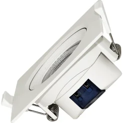 Lot de 10 Spots LED encastrables carré blanc 5W IP20 3000K