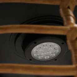 Lot de 2 tables basses solaire NERITA Marron Polyrotin D45CM