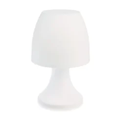Lot 2x Lampe LED - H. 19,5 cm. - Blanc