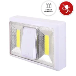 LOVING : interrupteur LED à piles (incluses). Blanc