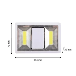 LOVING : interrupteur LED à piles (incluses). Blanc