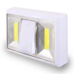 LOVING : interrupteur LED à piles (incluses). Blanc