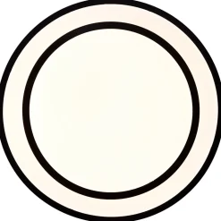 LUCIANO Plafonnier noir/blanc LED intégrée 24W métal/plastique ampoule incluse