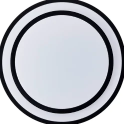 LUCIANO Plafonnier noir/blanc LED intégrée 36W métal/plastique ampoule incluse