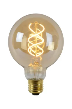 Lucide G95 - Ampoule filament - 9,5 cm - LED Dim. - E27 - 1x4,9W 2200K - Ambre