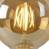 Lucide G95 - Ampoule filament - 9,5 cm - LED Dim. - E27 - 1x5W 2700K - Ambre