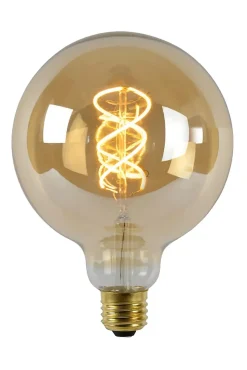 Lucide G125 - Ampoule filament - 12,5 cm - LED Dim. - E27 - 1x4,9W 2200K - Ambre