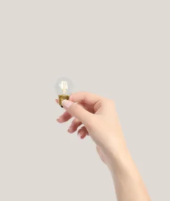 Lucide G45 - Ampoule filament - 4,5 cm - LED Dim. - E27 - 1x3W 2700K - Transparent