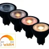 Lucide MR16 - Ampoule led - 5 cm - LED Dim to warm - GU10 - 1x5W 2200K/3000K - Noir