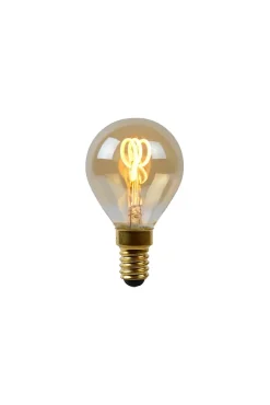 Lucide P45 - Ampoule filament - 4,5 cm - LED Dim. - E14 - 1x3W 2200K - Ambre