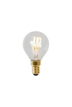 Lucide P45 - Ampoule filament - 4,5 cm - LED Dim. - E14 - 1x3W 2700K - Transparent