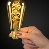 Lucide ST64 - Ampoule filament - 6,4 cm - LED Dim. - E27 - 1x4,9W 2200K - Ambre