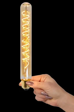 Lucide T32 - Ampoule filament - 3,2 cm - LED Dim. - E27 - 1x4,9W 2200K - Ambre